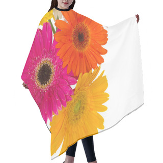Personality  Border Of Gerbera Flowers Hair Cutting Cape