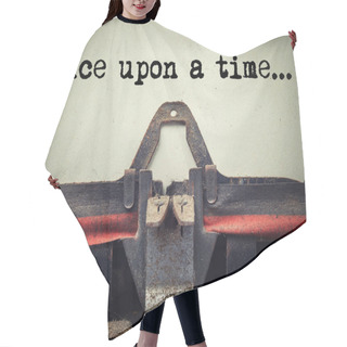 Personality  Vintage Typewriter Once Upon A Time Text Hair Cutting Cape