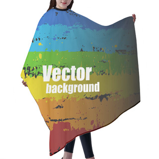 Personality  Dark Colorful Paint Strokes Pattern Hair Cutting Cape
