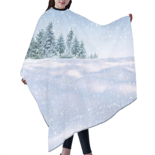 Personality  Winter Background  Hair Cutting Cape