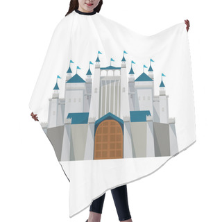 Personality  Detailed Big And Great Fortress Illustration Vector Hair Cutting Cape