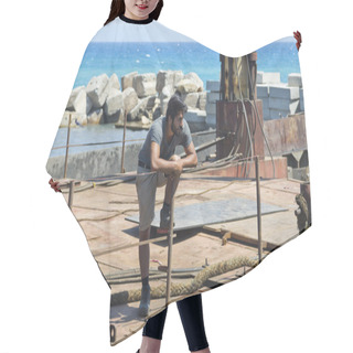 Personality  Datca Harbor Construction Hair Cutting Cape
