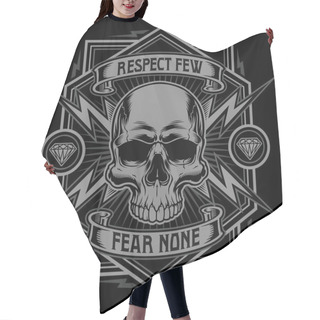 Personality  Respect Skull Lightning Graphic Hair Cutting Cape