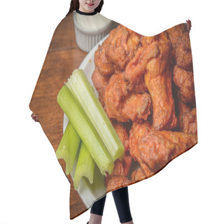 Personality  Chicken Buffalo Wings With Celery Sticks Hair Cutting Cape