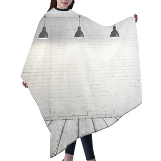Personality  Brick Concrete Room Hair Cutting Cape