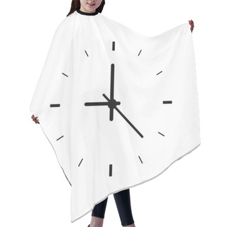 Personality  Template Clock In Trendy Color. Clock Icon. Vector Illustration Hair Cutting Cape