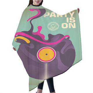 Personality  Abstract Party Poster. Hair Cutting Cape