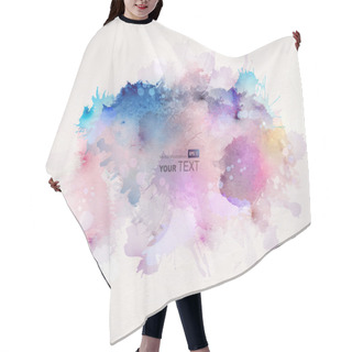 Personality  Watercolor Stains Hair Cutting Cape