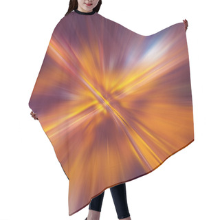 Personality  Abstract Blur Motion Background Hair Cutting Cape
