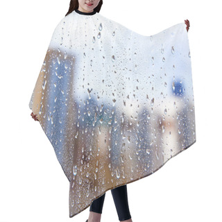 Personality  Water Drops On Glass Hair Cutting Cape