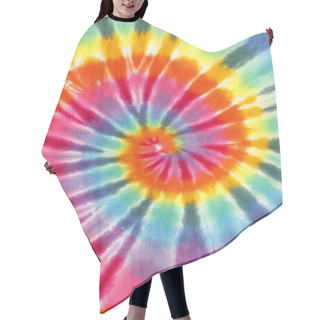 Personality  Tie Dye Hair Cutting Cape
