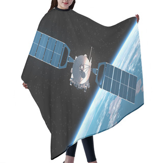 Personality  Satellite Orbiting Earth Hair Cutting Cape