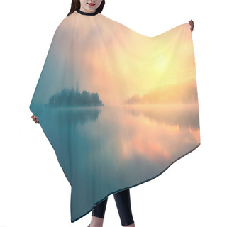 Personality  Misty Morning In Lake Bled Hair Cutting Cape