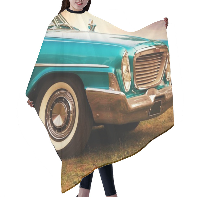 Personality  Front part of retro car hair cutting cape