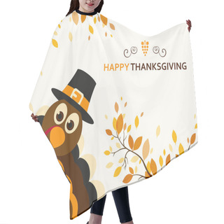 Personality  Happy Thanksgiving Celebration Design Hair Cutting Cape