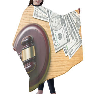 Personality  Judge Gavel And Dollars Hair Cutting Cape
