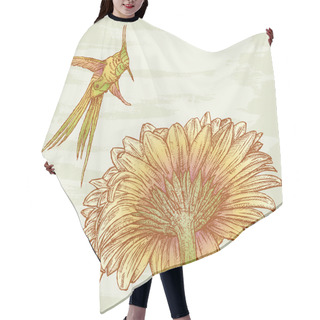 Personality  Bird And Flower Hair Cutting Cape