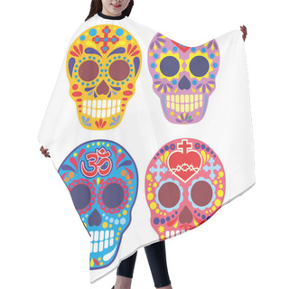 Personality  Holy Death, Day Of The Dead, Mexican Sugar Skull Hair Cutting Cape