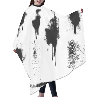 Personality  Grunge Spray Paint Splats Hair Cutting Cape