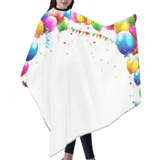 Personality  Birthday Balloons Hair Cutting Cape