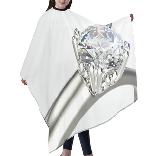Personality  Golden Ring With Diamond Hair Cutting Cape