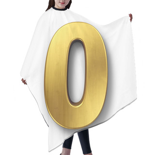 Personality  The Number 0 In Gold Hair Cutting Cape