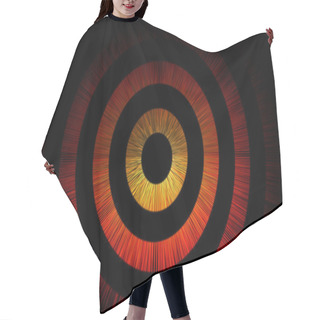 Personality  Abstract Bullseye Background Hair Cutting Cape