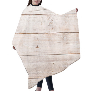 Personality  White Wooden Rustic Background Hair Cutting Cape