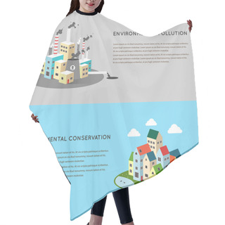 Personality  Pollution And Eco-friendly Landscapes Hair Cutting Cape