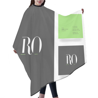 Personality  R & O Letter Logo   Hair Cutting Cape