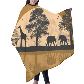 Personality  Wild African Animals  Hair Cutting Cape