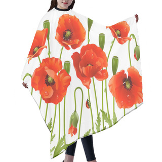 Personality  Spring Flowers: Poppy Hair Cutting Cape