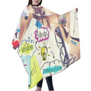 Personality  Messy Office Desk With Ideas Hair Cutting Cape