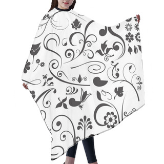 Personality  Floral And Swirls Hair Cutting Cape