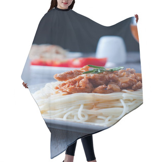 Personality  Delicious Spaghetti With Bacon Hair Cutting Cape