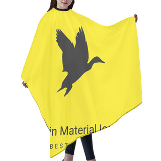 Personality  Bird Waterfowl Shape Minimal Bright Yellow Material Icon Hair Cutting Cape