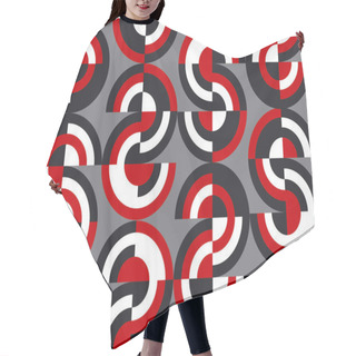 Personality  Geometric Colorful Retro Style Seamless Pattern Hair Cutting Cape