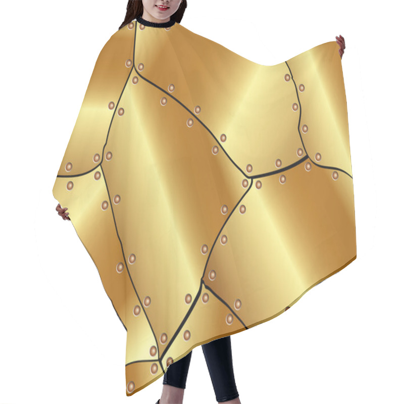 Personality  Abstract Metallic Gold Background Hair Cutting Cape