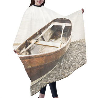 Personality  Old Wooden Rowboat Hair Cutting Cape