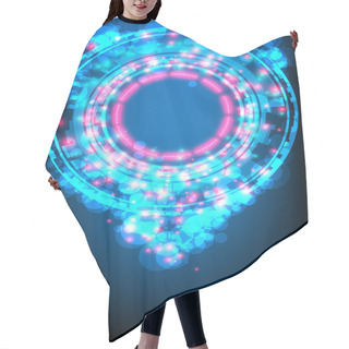 Personality  Abstract Space Background With Glowing Lights Hair Cutting Cape