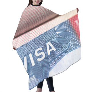 Personality  Visa Stamp Travel Hair Cutting Cape