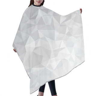 Personality  Gray Triangles Background Hair Cutting Cape