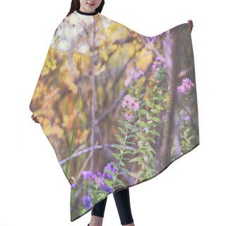 Personality   A Thicket Of Purple Wildflowers  Hair Cutting Cape