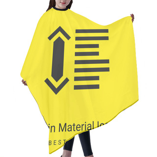 Personality  Between Minimal Bright Yellow Material Icon Hair Cutting Cape