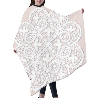 Personality  Lace Doily Hair Cutting Cape