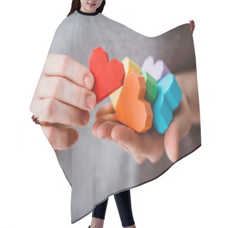 Personality  LGBT Hearts Hair Cutting Cape