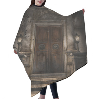 Personality  Door To A Crypt Hair Cutting Cape