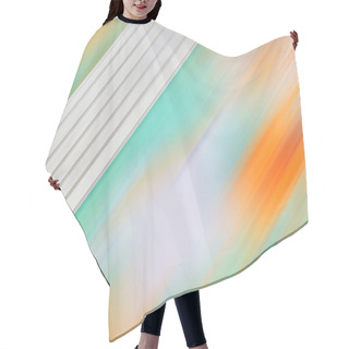 Personality  Abstract Motion Blur Background Hair Cutting Cape