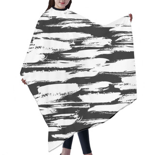 Personality  Pattern With Brushstrokes And Stripes Hair Cutting Cape