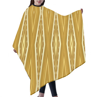 Personality  Seamless Gold Aztec Pattern. Vintage Mexican  Hair Cutting Cape